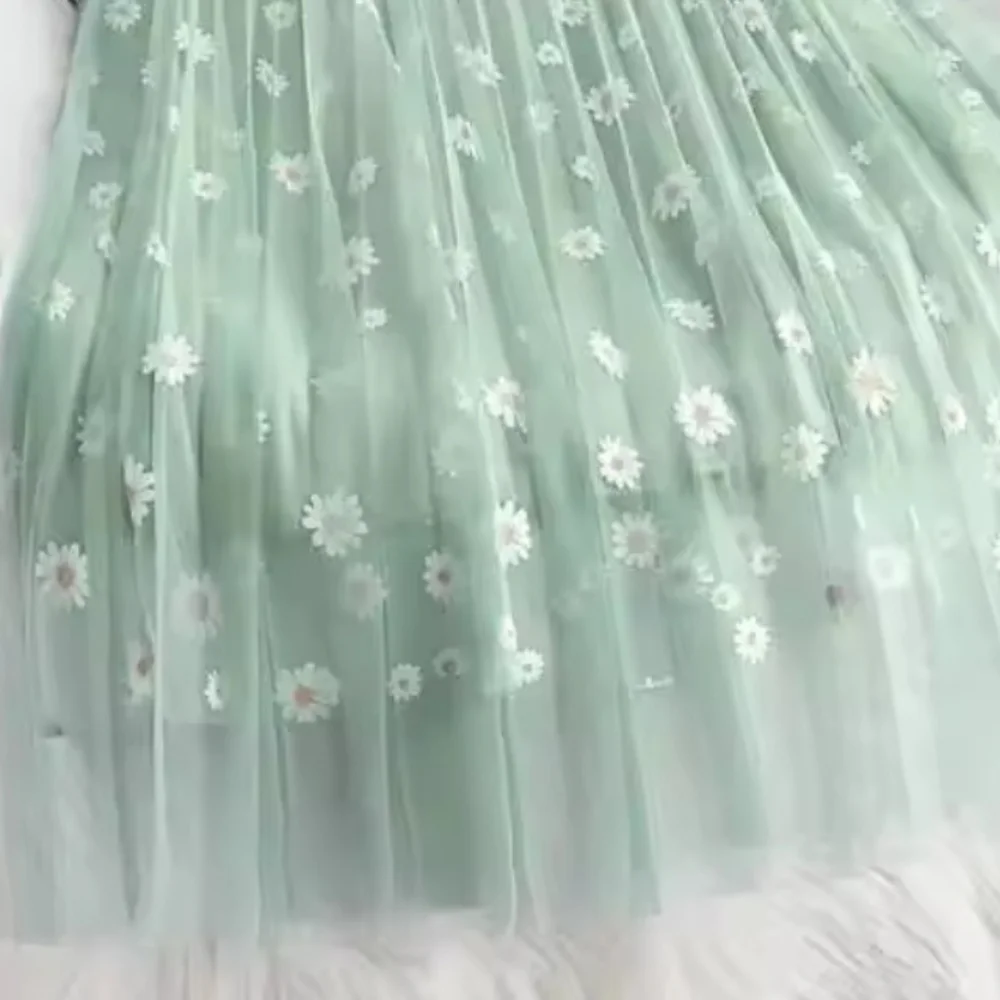 Skirts Women Tender Sweet Korean Style Printed LadyMesh Ins Classy All-match Co - Picture 5 of 8